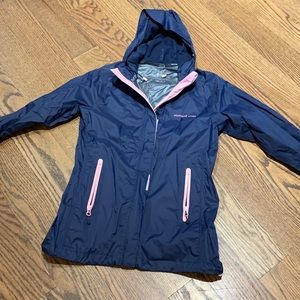 Vineyard Vines Rain Jacket Navy with Pink XS